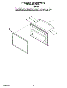 03 - Freezer Door Parts parts for Maytag Refrigerator MFF2558KES12 from AppliancePartsPros.com