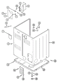 05 - Cabinet (Rear) parts for Maytag Dryer MDE10DAADL from AppliancePartsPros.com
