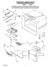 03 - Freezer Liner Parts parts for Maytag Refrigerator ABB1927VEW10 from AppliancePartsPros.com