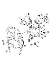 25 - Tumbler Bearing Assembly (Mlg32pdbwx) parts for Maytag Dryer MLG32PDAWW from AppliancePartsPros.com