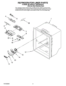 02 - Refrigerator Liner Parts parts for Maytag Refrigerator ABL192ZFES12 from AppliancePartsPros.com