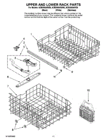 09 - Upper And Lower Rack Parts parts for Maytag Dishwasher ADB3500AWS0 from AppliancePartsPros.com