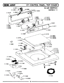 02 - Control Panel, Top Cvr & Lid Swtch (11) parts for Maytag Washer LA25CT from AppliancePartsPros.com