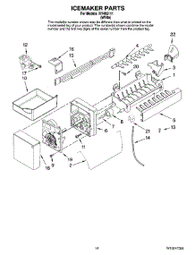 08 - Icemaker Parts, Optional Parts (Not Included) parts for Maytag Refrigerator RY495111 from AppliancePartsPros.com