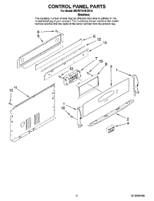 02 - Control Panel Parts parts for Maytag Range MGR5751BDS18 from AppliancePartsPros.com
