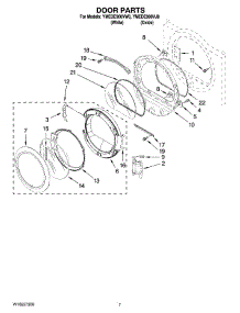 04 - Door Parts, Optional Parts (Not Included) parts for Maytag Dryer YMEDE900VJ0 from AppliancePartsPros.com