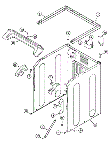 04 - Cabinet-Front (Lower) parts for Maytag Dryer MLG15PDAXW from AppliancePartsPros.com