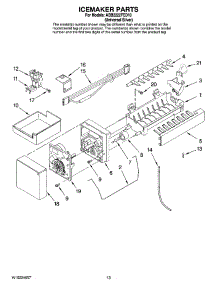 08 - Icemaker Parts, Optional Parts parts for Maytag Refrigerator ABB2222FED10 from AppliancePartsPros.com