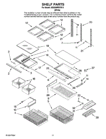 06 - Shelf Parts parts for Maytag Refrigerator AB2526PEKW12 from AppliancePartsPros.com