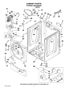02 - Cabinet Parts parts for Maytag Dryer MDG22PDBXW0 from AppliancePartsPros.com