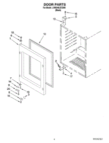 03 - Door Parts parts for Maytag Wine Cooler JUW248LBCX00 from AppliancePartsPros.com