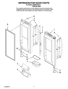 05 - Refrigerator Door Parts parts for Maytag Refrigerator AFB2534FES12 from AppliancePartsPros.com