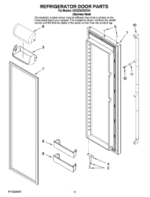 06 - Refrigerator Door Parts parts for Maytag Refrigerator AC2225GEKS14 from AppliancePartsPros.com