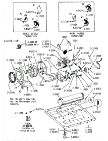 08 - Motor, Blower, Base Frame & Thermostats parts for Maytag Dryer GDG23CD from AppliancePartsPros.com