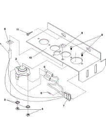 12 - Sensor Bracket parts for Maytag Dryer MDG30PCCWW from AppliancePartsPros.com
