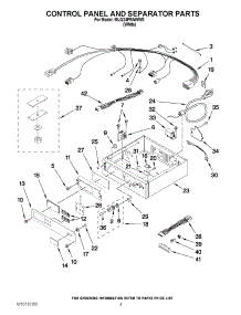 02 - Control Panel And Separator Parts parts for Maytag Dryer MLG24PRAWW0 from AppliancePartsPros.com