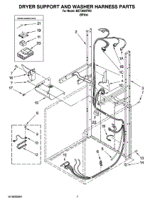 05 - Dryer Support And Washer Harness Parts parts for Maytag Washer Dryer Combo MET3800TW2 from AppliancePartsPros.com