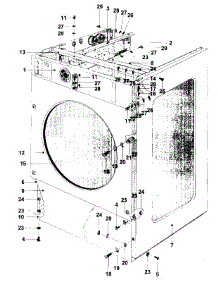 23 - Cabinet (Series 11) parts for Maytag Washer MFR25MCATS from AppliancePartsPros.com