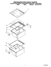 03 - Refrigerator Shelf Parts parts for Maytag Refrigerator ASD2522WRW01 from AppliancePartsPros.com