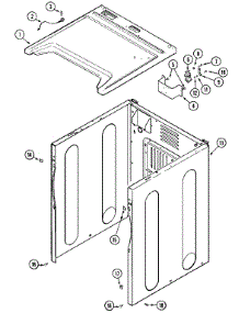 02 - Cabinet-Front parts for Maytag Dryer MDE16CSAYA from AppliancePartsPros.com