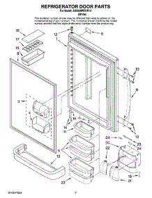 04 - Refrigerator Door Parts parts for Maytag Refrigerator AB2526PEKW12 from AppliancePartsPros.com