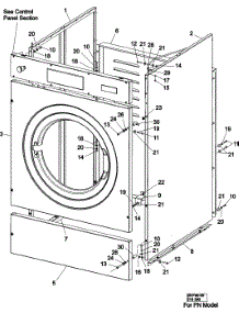02 - Cabinet (Pn) parts for Maytag Washer MFR40PNCTS from AppliancePartsPros.com