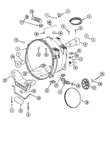 05 - Outer Tub parts for Maytag Washer MAH21PRAWW from AppliancePartsPros.com
