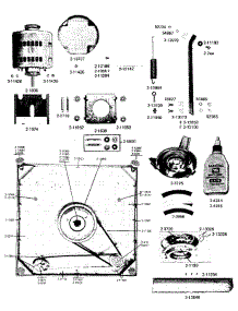07 - Motor Mount, Base Frame & Centering Sprs parts for Maytag Washer A16CT from AppliancePartsPros.com