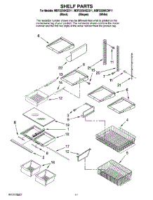 07 - Shelf Parts parts for Maytag Refrigerator MBF2256KEQ11 from AppliancePartsPros.com