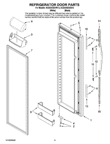 06 - Refrigerator Door Parts parts for Maytag Refrigerator AC2225GEKB13 from AppliancePartsPros.com