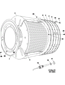 09 - Basket And Outer Tub parts for Maytag Washer MFR25PDCWS from AppliancePartsPros.com