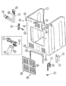 05 - Cabinet-Rear parts for Maytag Washer MAH21PSAWW from AppliancePartsPros.com