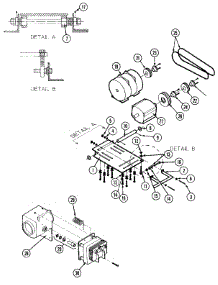 07 - Motor & Drain Valve parts for Maytag Washer MAF50PNA from AppliancePartsPros.com