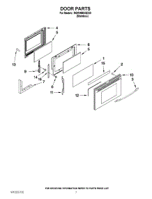 05 - Door Parts parts for Maytag Range MGRH865QDS0 from AppliancePartsPros.com