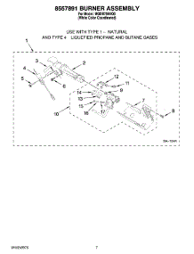 04 - 8557891 Burner Assembly, Optional Parts (Not Included) parts for Maytag Dryer MGDB700VQ0 from AppliancePartsPros.com