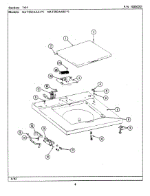 02 - Top parts for Maytag Washer MAT25DAAAM from AppliancePartsPros.com