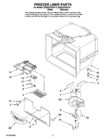 02 - Freezer Liner Parts parts for Maytag Refrigerator GB6525PEAS10 from AppliancePartsPros.com