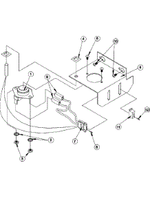 08 - Sensor Bracket parts for Maytag Dryer MDG76PCBWS from AppliancePartsPros.com