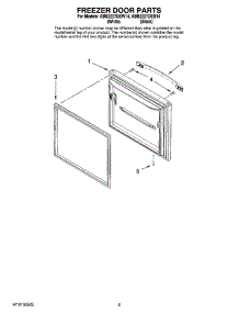 03 - Freezer Door Parts parts for Maytag Refrigerator ABB2227DEW14 from AppliancePartsPros.com