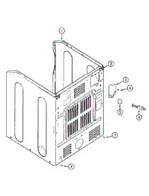 04 - Cabinet-Rear parts for Maytag Dryer MDE21PRAYW from AppliancePartsPros.com