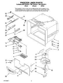 02 - Freezer Liner Parts parts for Maytag Refrigerator MBF1956KEB11 from AppliancePartsPros.com