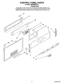 02 - Control Panel Parts parts for Maytag Range MGRH865QDS11 from AppliancePartsPros.com