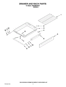 06 - Drawer And Rack Parts parts for Maytag Range MGRH865QDS0 from AppliancePartsPros.com