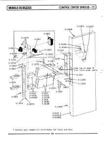 03 - Control Center Shroud parts for Maytag Dryer DG22CS from AppliancePartsPros.com