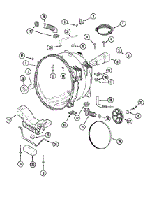 03 - Outer Tub (Washer) parts for Maytag Dryer MLE19PDAYW from AppliancePartsPros.com