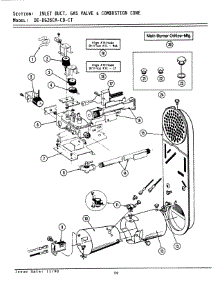 06 - Inlet Duct, Gas Valve & Combustion Cone parts for Maytag Dryer LDG26CA from AppliancePartsPros.com