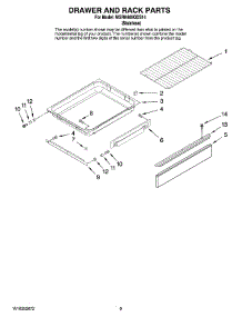 06 - Drawer And Rack Parts parts for Maytag Range MGRH865QDS14 from AppliancePartsPros.com