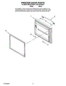 05 - Freezer Door Parts parts for Maytag Refrigerator ADD1927DEB14 from AppliancePartsPros.com