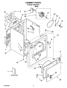 02 - Cabinet Parts parts for Maytag Dryer AED4475TQ1 from AppliancePartsPros.com