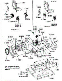 07 - Motor, Blower, Base Frame & Thermostats parts for Maytag Dryer GDG24CA from AppliancePartsPros.com
